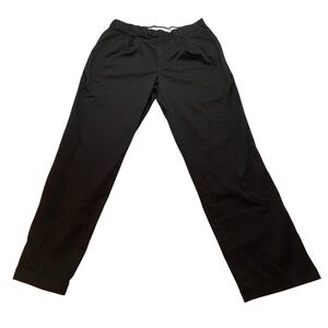 Savane Comfort Plus Mens Black Pleated Cuffed Dress Pants 36x34 RN 21201